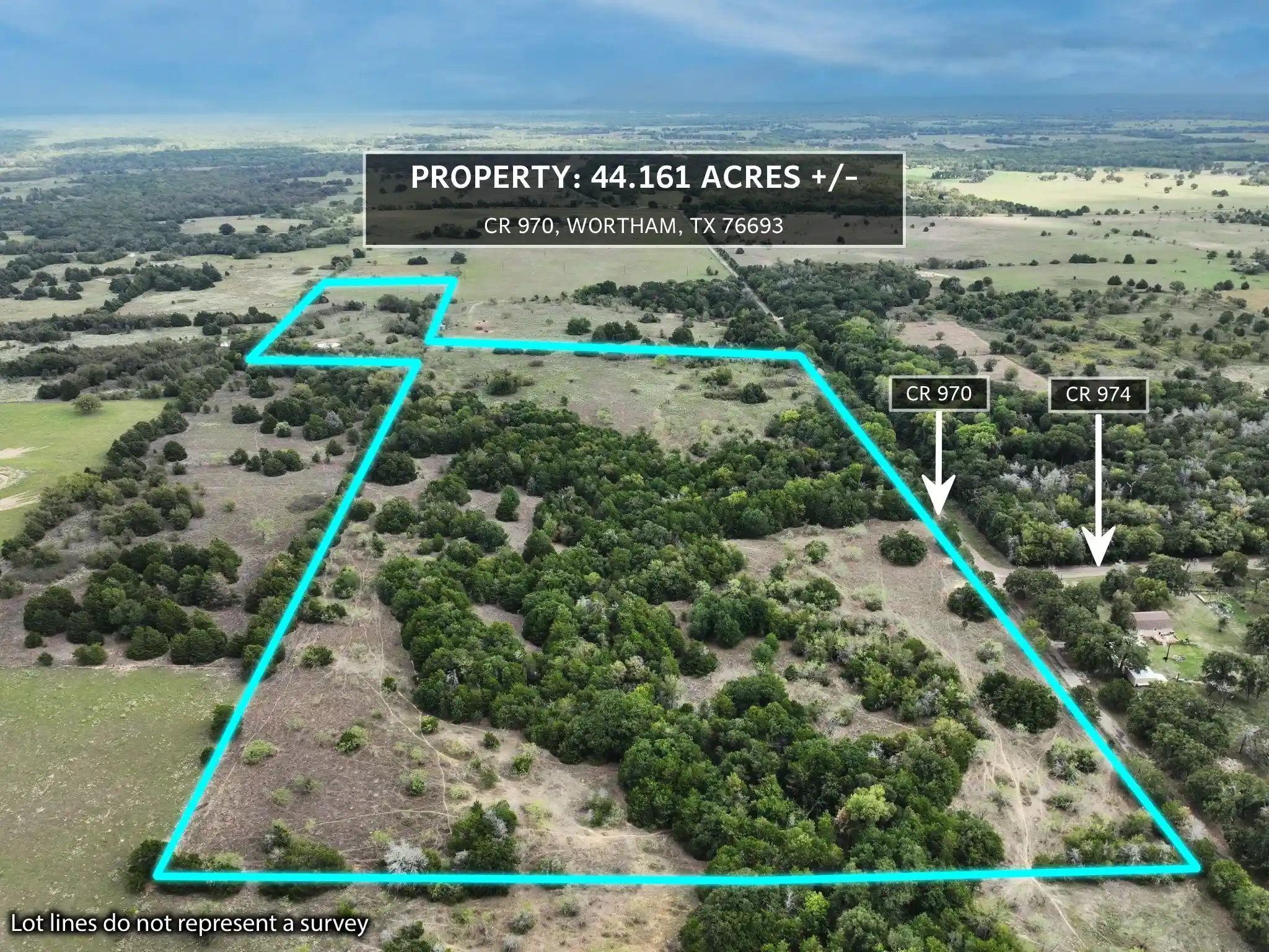 Photo 1 of Land for sale at Tbd Fcr 970, Wortham, TX 76693 | MLS# 21359056 | Listing updated on 2026-10-29