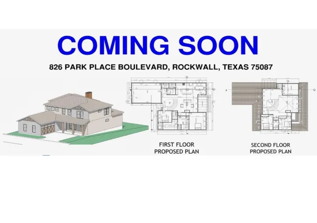 Photo 1 of Single family home for sale at 826 Park Pl Blvd, Rockwall, TX 75087 | MLS# 21359267 | Listing updated on 2026-08-19