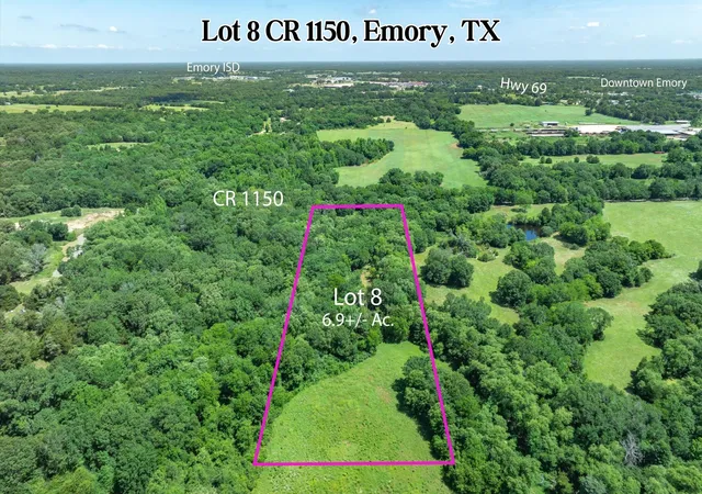 Photo 1 of Land for sale at Lot 8 Rs County Road 1150, Emory, TX 75440 | MLS# 21358408 | Listing updated on 2026-08-19