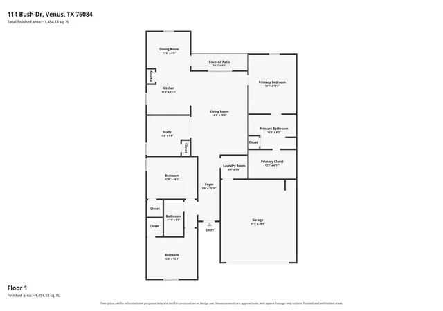 Photo 2 of Sale Pending at 114 Bush Dr, Venus, TX 76084 | MLS# 21363996 | Listing updated on 2026-10-01