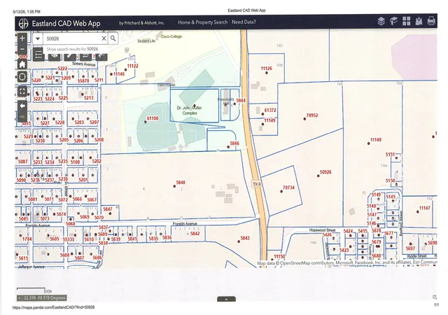 Photo 2 of Land for sale at 404 Hwy 6, Cisco, TX 76437 | MLS# 21363922 | Listing updated on 2026-08-20