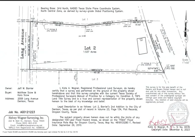 Photo 2 of Land for sale at 2008 S Lang Ave, Denison, TX 75020 | MLS# 21366913 | Listing updated on 2026-08-22