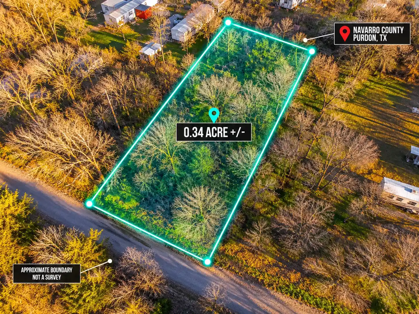 Photo 1 of Land for sale at 259 Nw County 3115 Rd, Purdon, TX 76679 | MLS# 21368855 | Listing updated on 2026-10-16