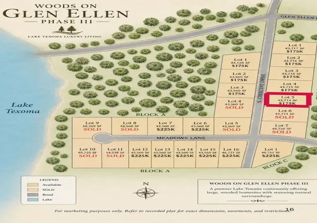 Photo 2 of Land for sale at 75 S Crescent Dr, Pottsboro, TX 75076 | MLS# 20851817 | Listing updated on 2026-08-27