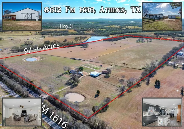 Photo 1 of Single family home for sale at 8612 Fm 1616, Athens, TX 75752 | MLS# 21371855 | Listing updated on 2026-08-28