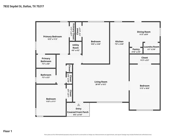 Photo 2 of Single family home for sale at 7832 Seydel St, Dallas, TX 75217 | MLS# 21374370 | Listing updated on 2026-10-02
