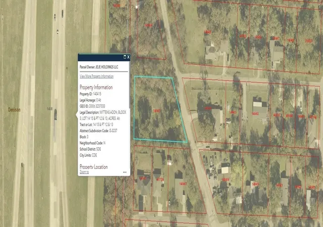 Photo 3 of Land for sale at 3030 W Morton St, Denison, TX 75020 | MLS# 21376590 | Listing updated on 2026-09-05