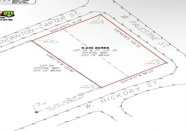 Photo 1 of Land for sale at 801 Thornton Carter St, Mexia, TX 76667 | MLS# 21387409 | Listing updated on 2026-09-16