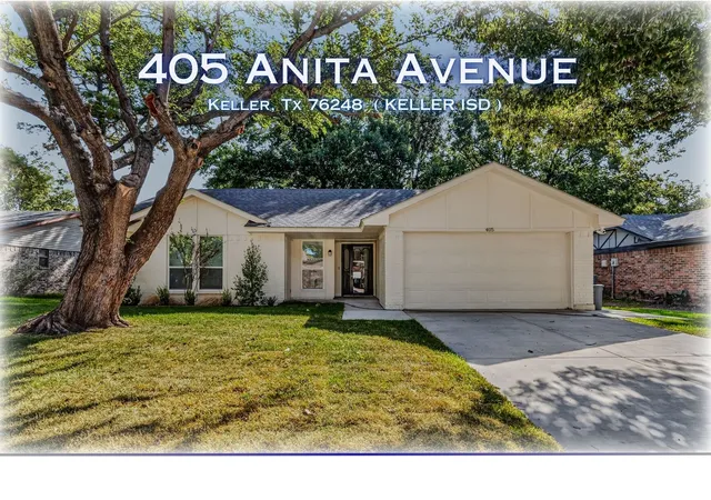 Photo 1 of Single family home for sale at 405 Anita Ave, Keller, TX 76248 | MLS# 21389774 | Listing updated on 2026-10-08