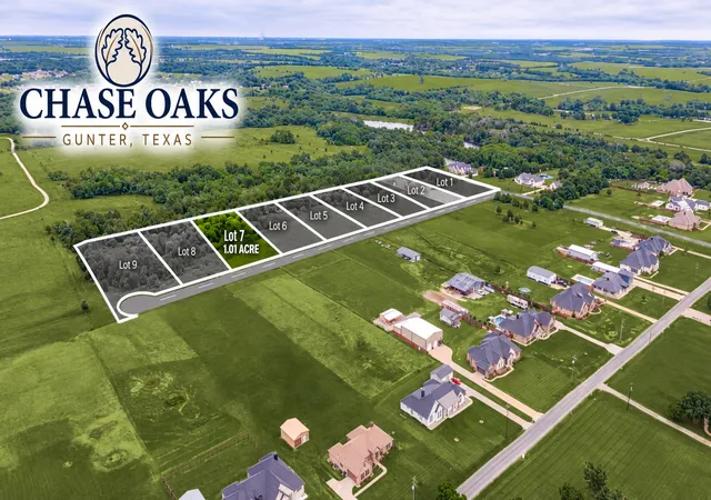 Photo 3 of Land for sale at Lot 7   Chase Oaks Bledsoe Rd, Gunter, TX 75058 | MLS# 21394887 | Listing updated on 2026-09-25