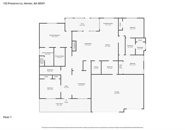 77th image of 133 Preserve Ln, Homer, GA 30547 | MLS# 7798542
