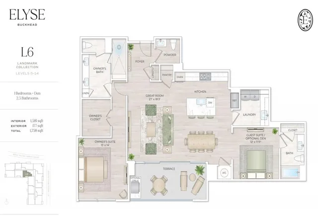 4th image of 102 W Paces Ferry Rd #709, Atlanta, GA 30305 | MLS# 7712090
