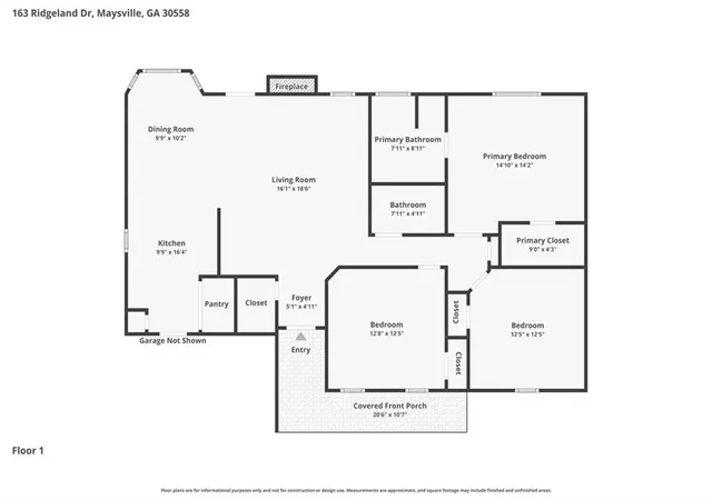 Homes for sale in Maysville, GA | 163 Ridgeland Dr, Maysville, GA 30558 | MLS# 7773348