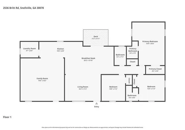 Photo 2 of Single family home for sale at 2536 Britt Rd, Snellville, GA 30078 | MLS# 7779075 | Listing updated on 2026-09-09