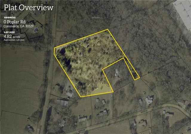 Photo 1 of Land for sale at 0 Poplar Rd, Commerce, GA 30529 | MLS# 7826782 | Listing updated on 2026-08-28