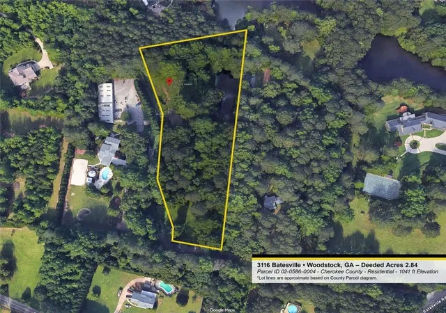 Photo 1 of Land for sale at 3116 Mh Batesville Rd, Woodstock, GA 30188 | MLS# 7686749 | Listing updated on 2026-08-18