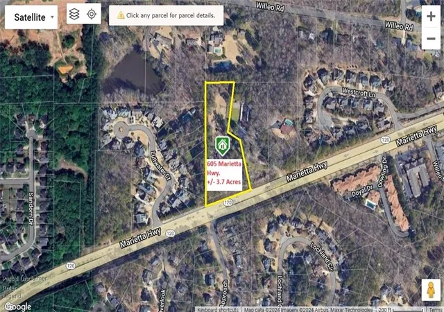 Photo 3 of Land for sale at 605 Marietta Hwy, Roswell, GA 30075 | MLS# 7697172 | Listing updated on 2026-08-05