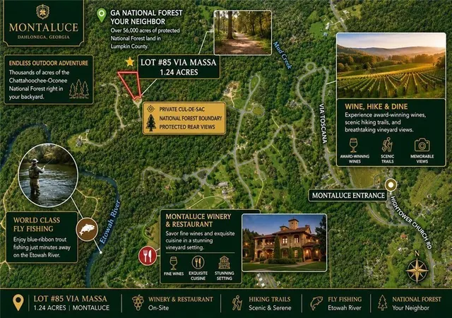 Photo 2 of Land for sale at 85 Via Massa, Dahlonega, GA 30533 | MLS# 7811479 | Listing updated on 2026-08-29