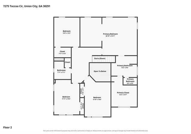 Photo 55 of Single family home for sale at 7275 Toccoa Cir, Union City, GA 30291 | MLS# 7819350 | Listing updated on 2026-08-15