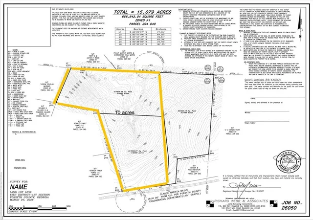 Photo 1 of Land for sale at 10 Acs Claude Martin Rd, Gainesville, GA 30506 | MLS# 7829120 | Listing updated on 2026-08-28