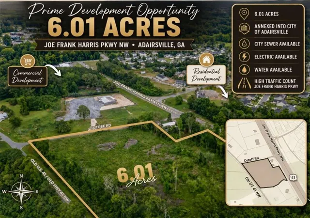 Photo 1 of Land for sale at 0 Joe Frank Harris Pkwy, Adairsville, GA 30103 | MLS# 7782603 | Listing updated on 2026-09-26