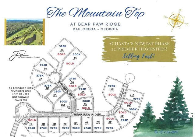 Photo 2 of Land for sale at 1036 Bear Paw Rdg, Dahlonega, GA 30533 | MLS# 7633547 | Listing updated on 2026-09-10