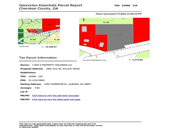 Photo 3 of Land for sale at 000 Hwy 92, Acworth, GA 30102 | MLS# 7079115 | Listing updated on 2025-10-29