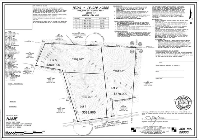 Photo 2 of Land for sale at 02 Claude Martin Rd, Gainesville, GA 30506 | MLS# 7780952 | Listing updated on 2026-07-01