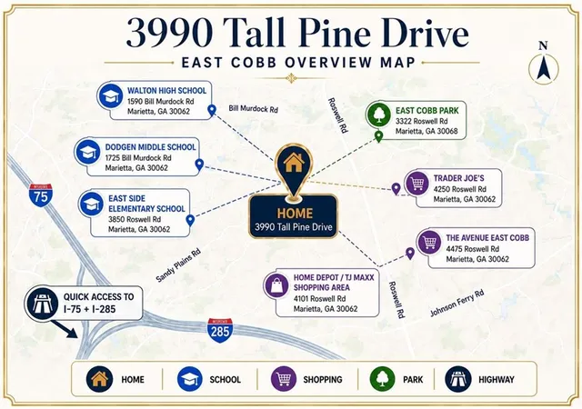 51st image of 3990 Tall Pine Dr, Marietta, GA 30062 | MLS# 7797485