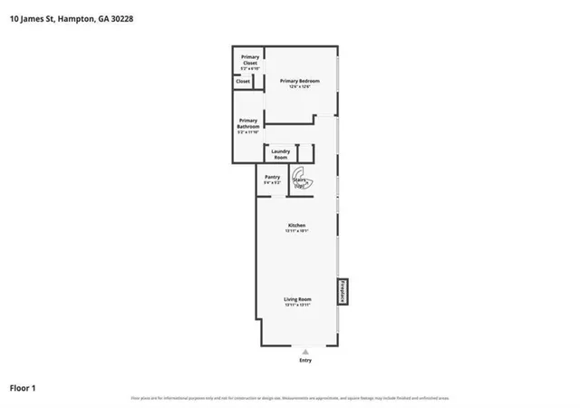 2nd image of 10 James St, Hampton, GA 30228