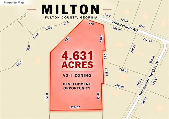 Photo 1 of Land for sale at 16160 Henderson Rd, Alpharetta, GA 30004 | MLS# 7790790 | Listing updated on 2026-08-29