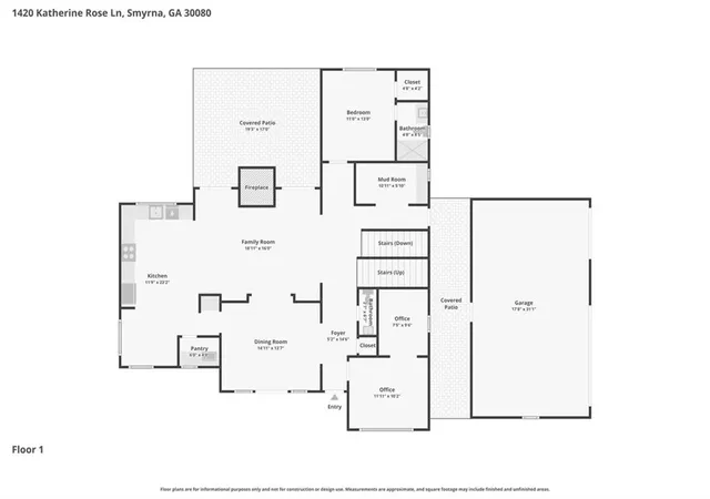 118th image of 1420 Katherine Rose Ln Se, Smyrna, GA 30080 | MLS# 7824541