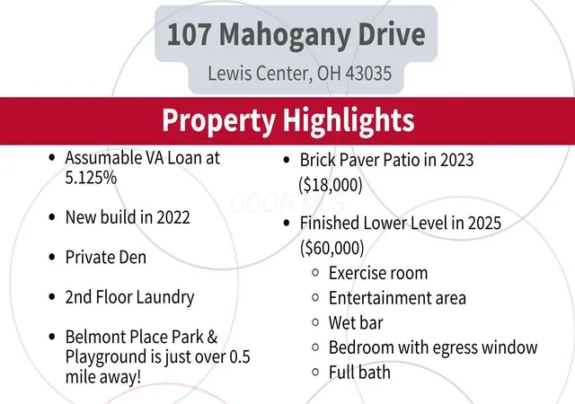Homes for sale in Lewis Center, OH | 107 Mahogany Dr, Lewis Center, OH 43035 | MLS# 226013285