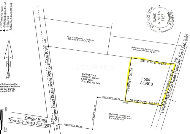 Photo 2 of Land for sale at 0 Mcmanis Rd, Mount Vernon, OH 43050 | MLS# 226028920 | Listing updated on 2026-08-06