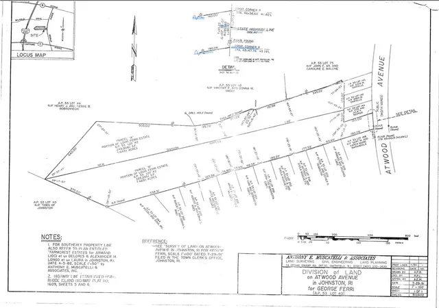 Photo 1 of Land for sale at 0 Atwood Ave, Johnston, RI 02919 | MLS# 1410037 | Listing updated on 2026-06-09