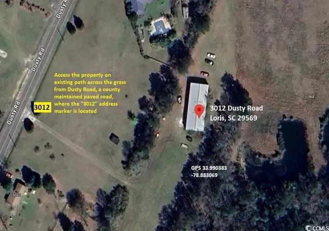 Photo 2 of Land for sale at 3012 Dusty Rd, Loris, SC 29569 | MLS# 2505224 | Listing updated on 2026-07-17