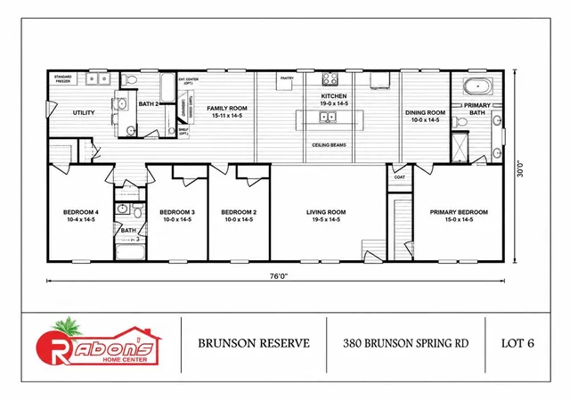 Photo 2 of Manufactured home for sale at 380 Brunson Spring Rd, Galivants Ferry, SC 29544 | MLS# 2619356 | Listing updated on 2026-08-05