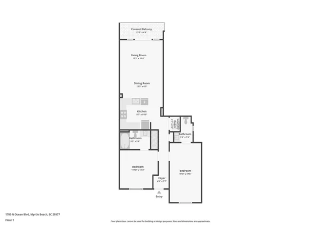 Listing Photo 2 - Condo for sale in building located at 1700 N Ocean Blvd, Myrtle Beach, SC 29577 - Unit #656