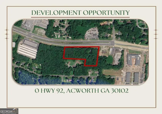 Land for sale at 0 Highway 92, Acworth, GA 30102 | MLS# 10795462 | Listing updated on 2026-07-13
