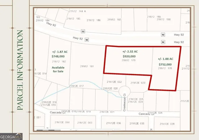 Photo 2 of Land for sale at 0 Highway 92, Acworth, GA 30102 | MLS# 10795462 | Listing updated on 2026-07-13