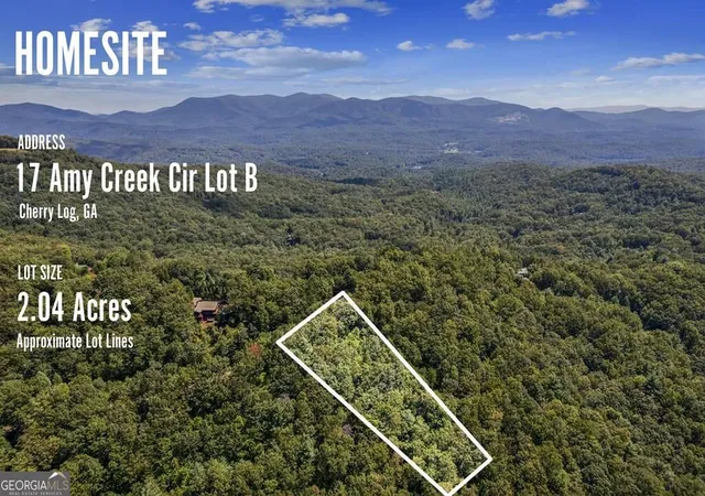 Photo 1 of Land for sale at Lot 17b Amy Crk Cir, Ellijay, GA 30540 | MLS# 10873928 | Listing updated on 2026-10-30