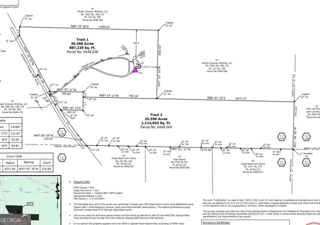 Photo 4 of Land for sale at N Of 482 Antioch Rd 25596 Acres #- 25.596 ACRES, Fayetteville, GA 30215 | MLS# 10736422 | Listing updated on 2026-09-08
