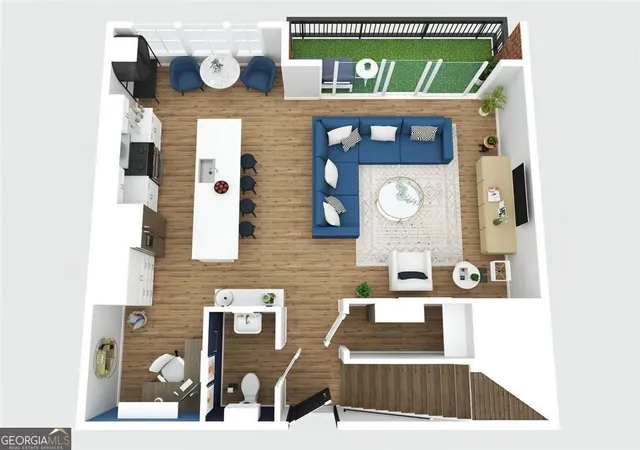 Listing Photo 2 - Condo for sale in building located at 22 Airline St, Atlanta, GA 30312 - Unit #403