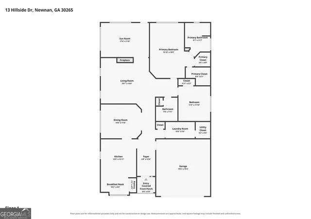 45th image of 13 Hillside Dr, Newnan, GA 30265 | MLS# 10825448
