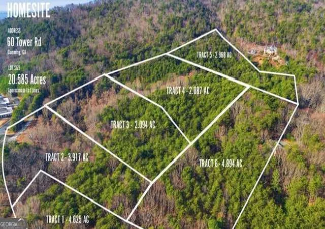 Photo 2 of Land for sale at 0 Tower Rd, Cumming, GA 30040 | MLS# 10756514 | Listing updated on 2026-05-17