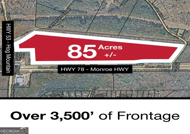 Photo 3 of Land for sale at 4400 Monroe Hwy #PARCEL 1-7, Bogart, GA 30622 | MLS# 10407313 | Listing updated on 2026-09-28