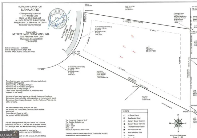 Photo 1 of Land for sale at 3467 Monica Ln Sw, Conyers, GA 30094 | MLS# 10825064 | Listing updated on 2026-09-20