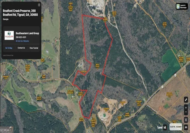 Photo 3 of Land for sale at 268 Bradford Rd, Tignall, GA 30668 | MLS# 10828198 | Listing updated on 2026-09-01