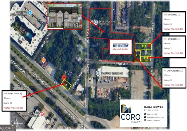 Photo 1 of Land for sale at 3659 Elm St, Atlanta, GA 30354 | MLS# 10786913 | Listing updated on 2026-06-30