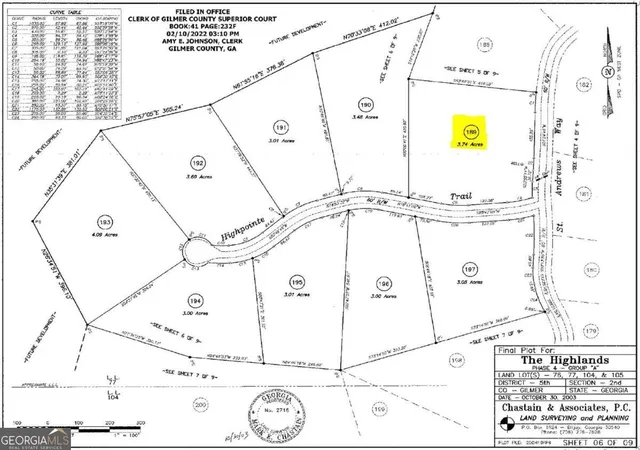 Photo 3 of Land for sale at 189 St Andrews Way, Ellijay, GA 30536 | MLS# 10789058 | Listing updated on 2026-07-08